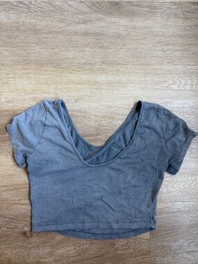 Crop Top with Scoop Neck